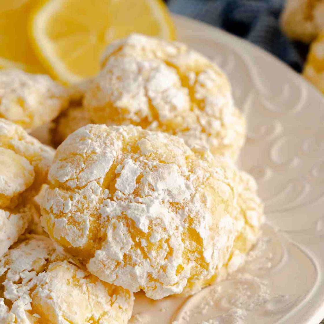 Lemon Crinkle Cookies