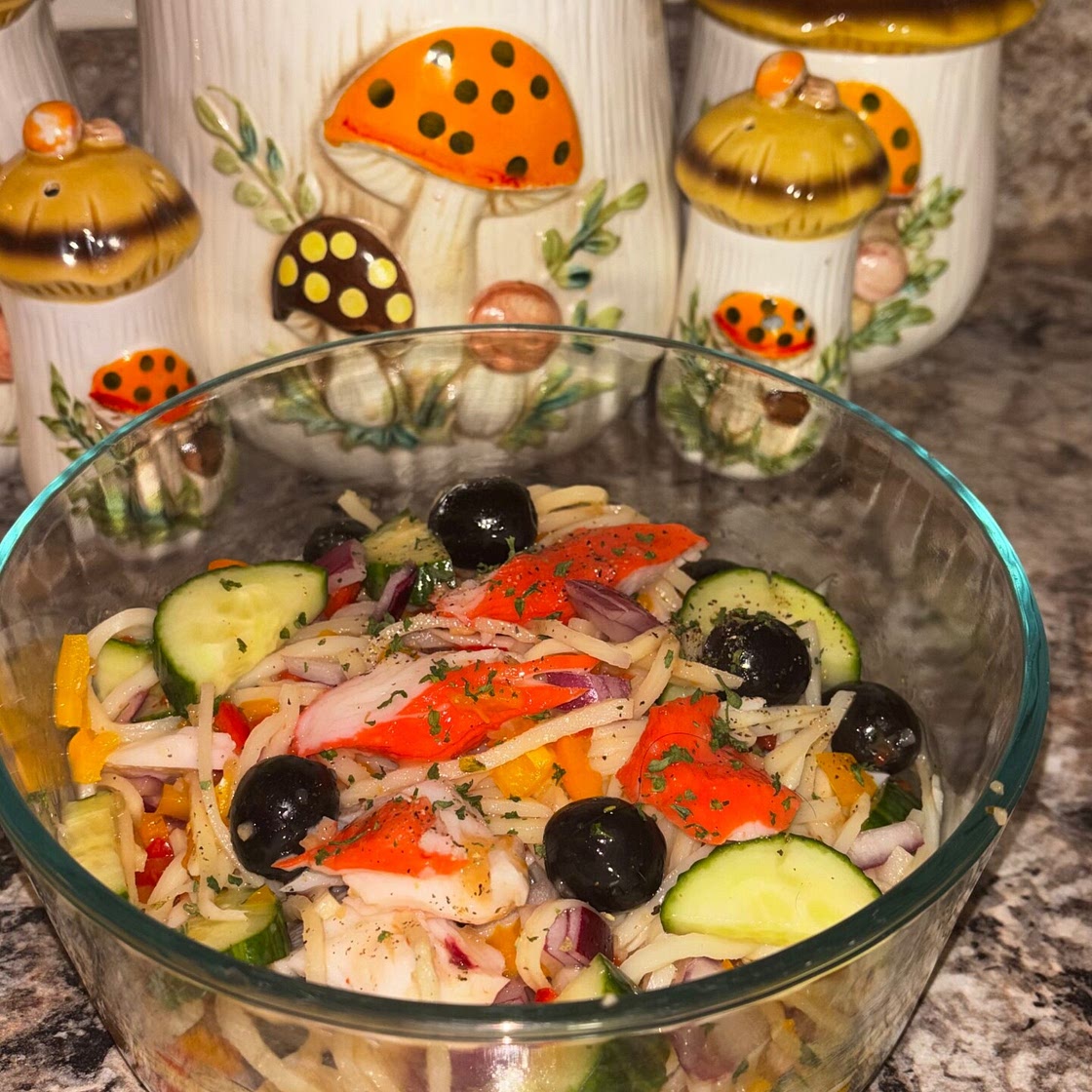 Seafood Pasta Salad: Easy Hearts of Palm Noodle Recipe