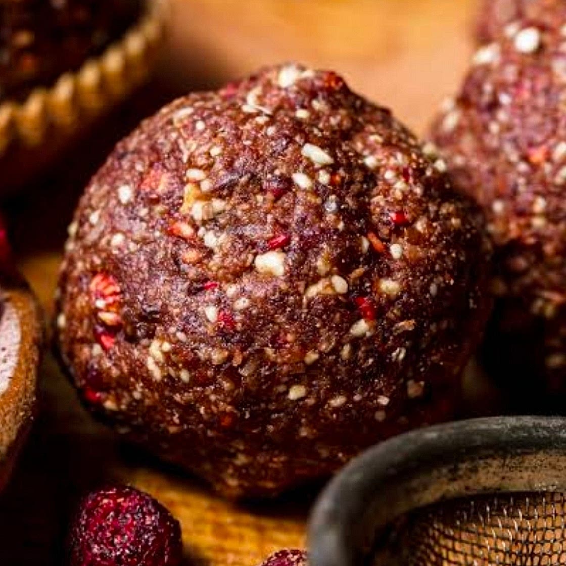 Chocolate Raspberry Protein Balls