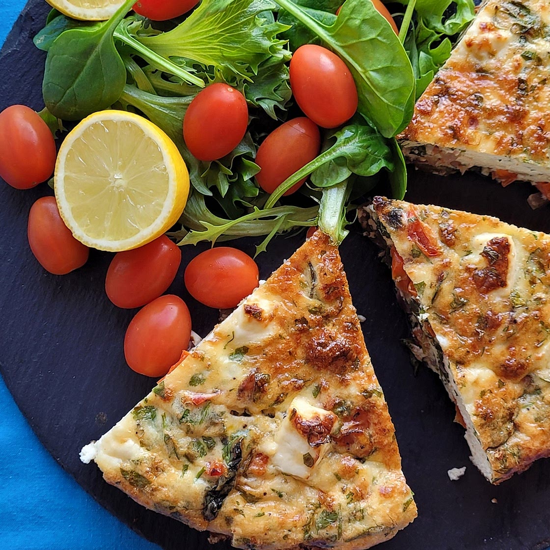 Crustless Mediterranean Vegetable Quiche