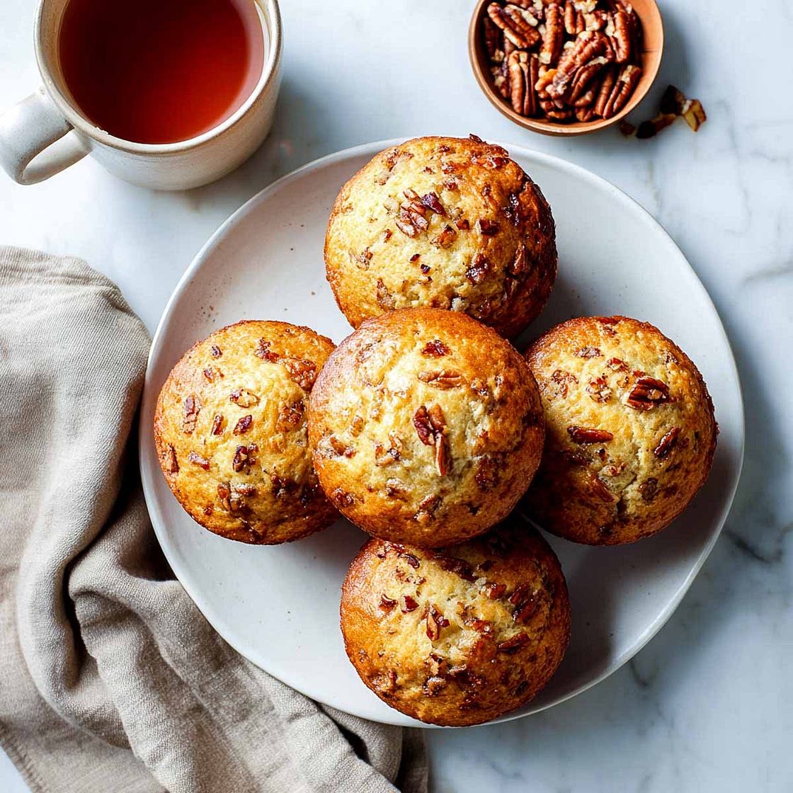 Maple Pecan Cottage Cheese Muffins