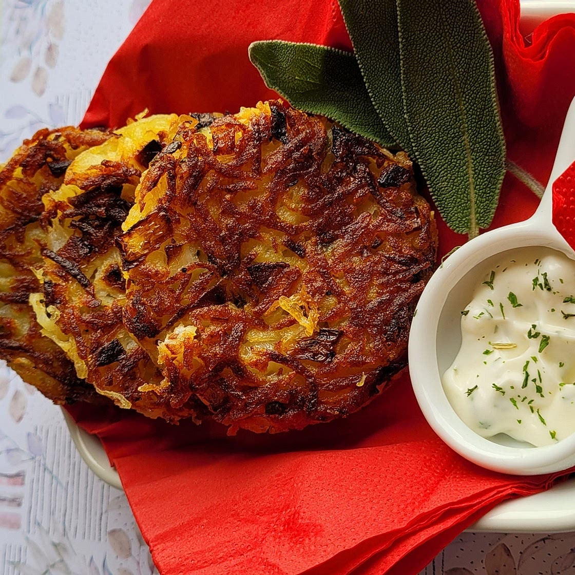 Sage and Onion Rostis