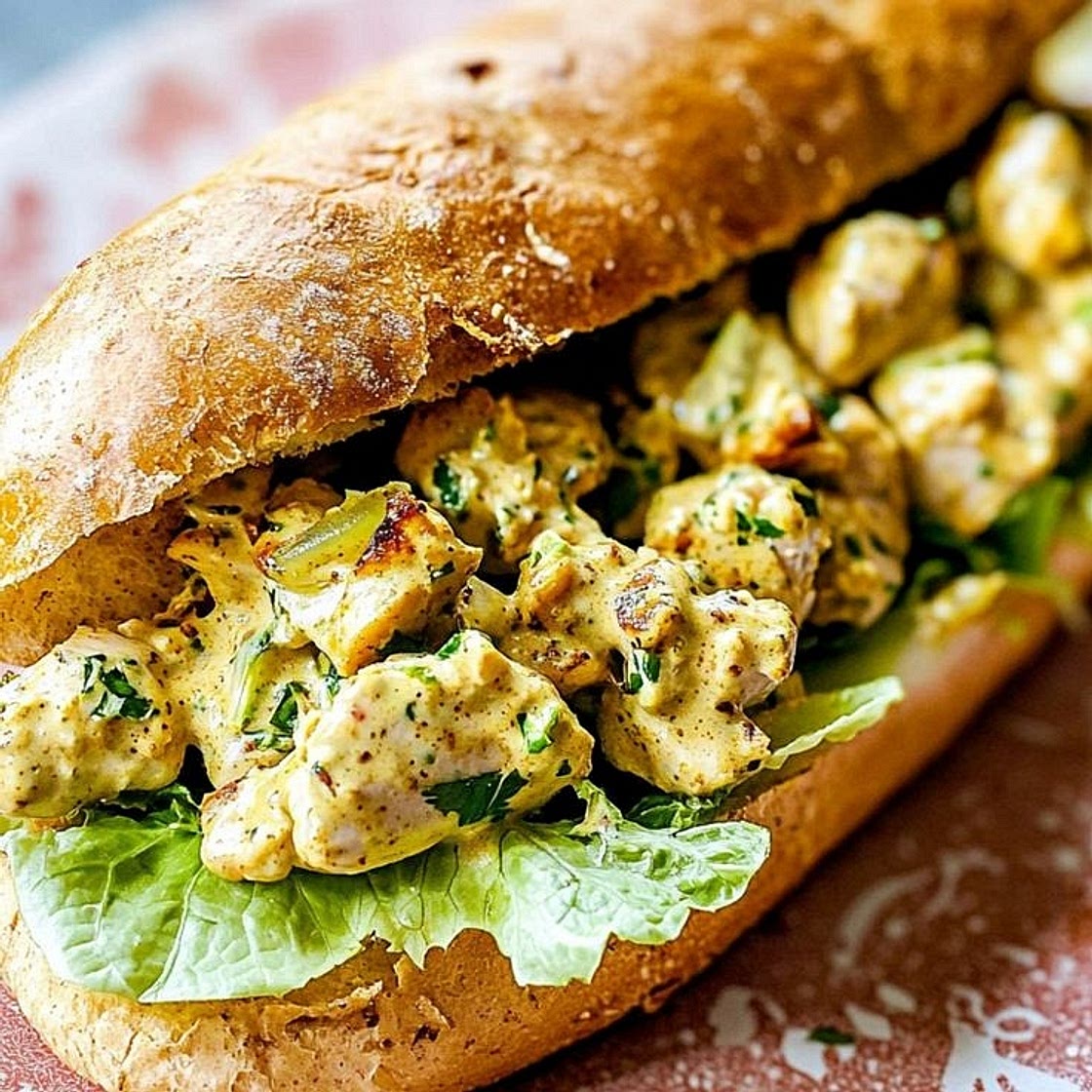Sandwich poulet curry