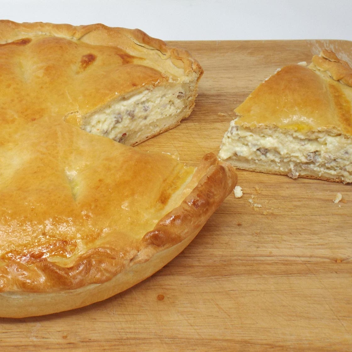 Italian Easter Pie with Homemade Sausage