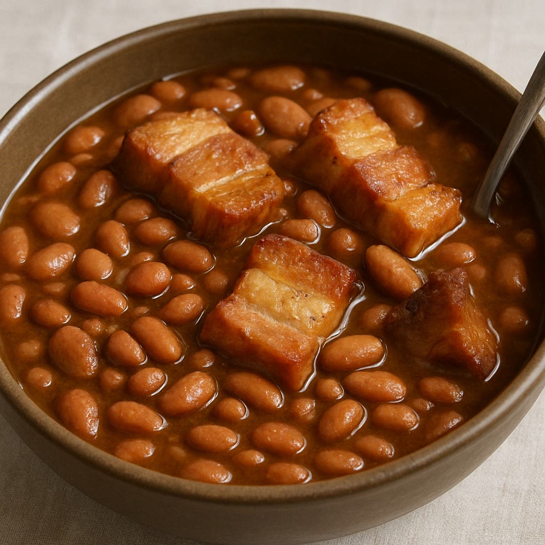 Pinto Beans with Pork Belly (Pressure Cooker)