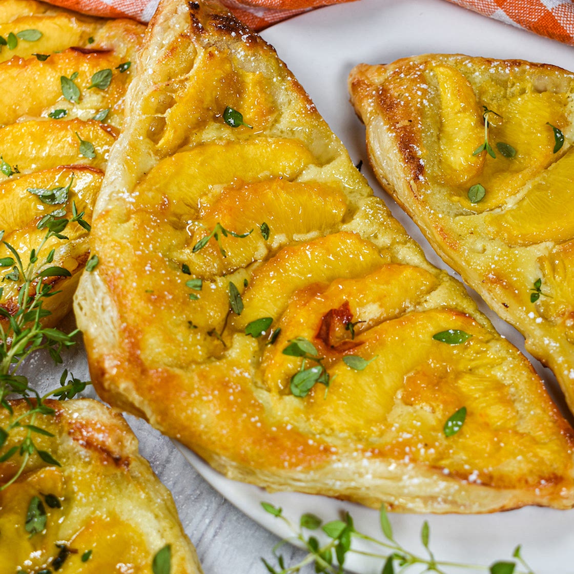 Peach and Mascarpone Pastries