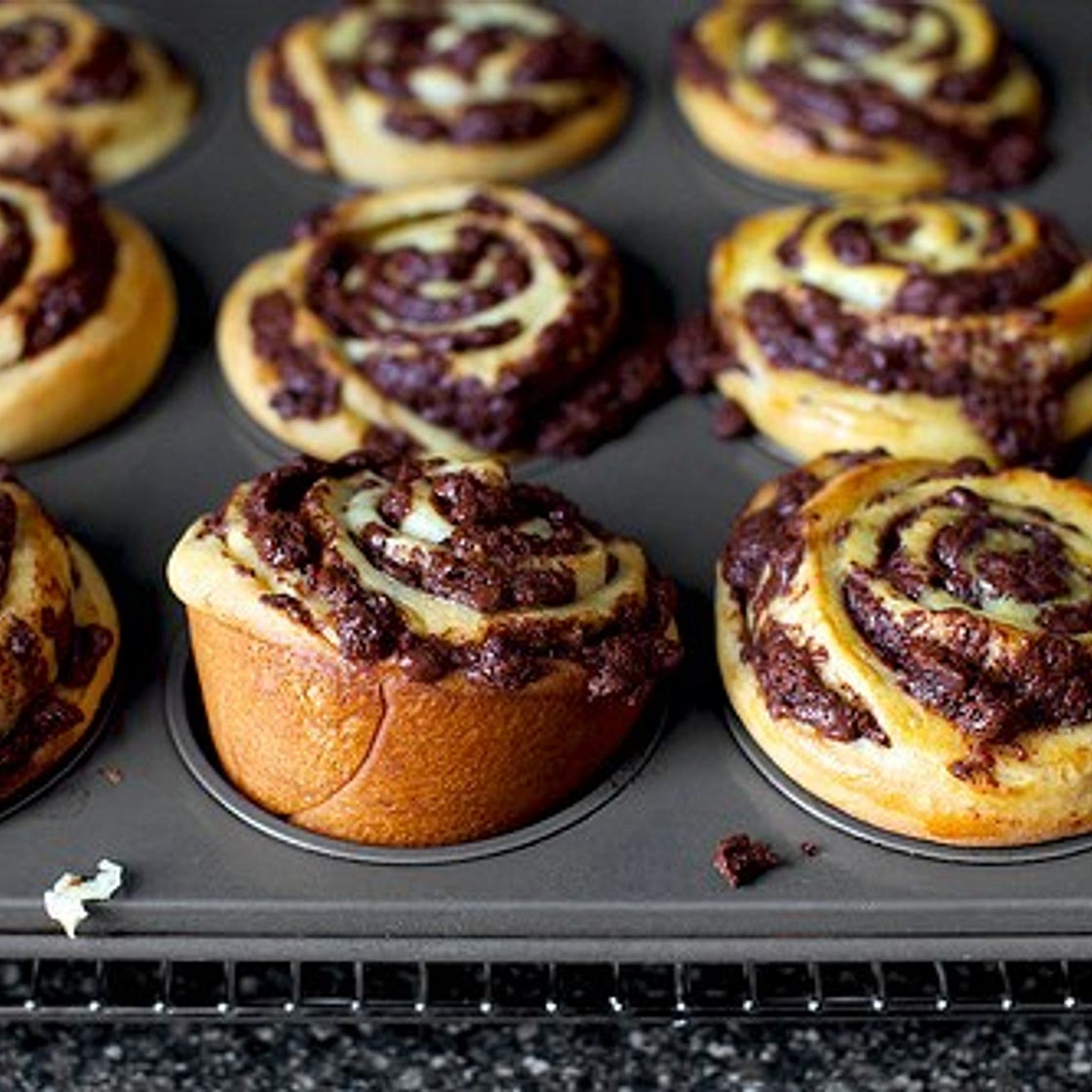chocolate swirl buns