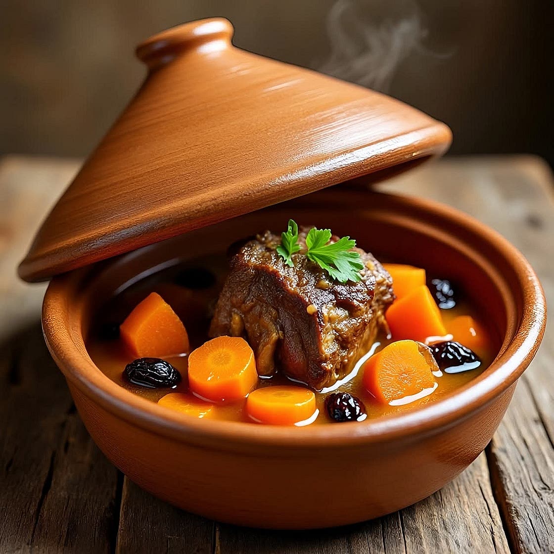 Honey, Raisin & Carrot Lamb Tagine