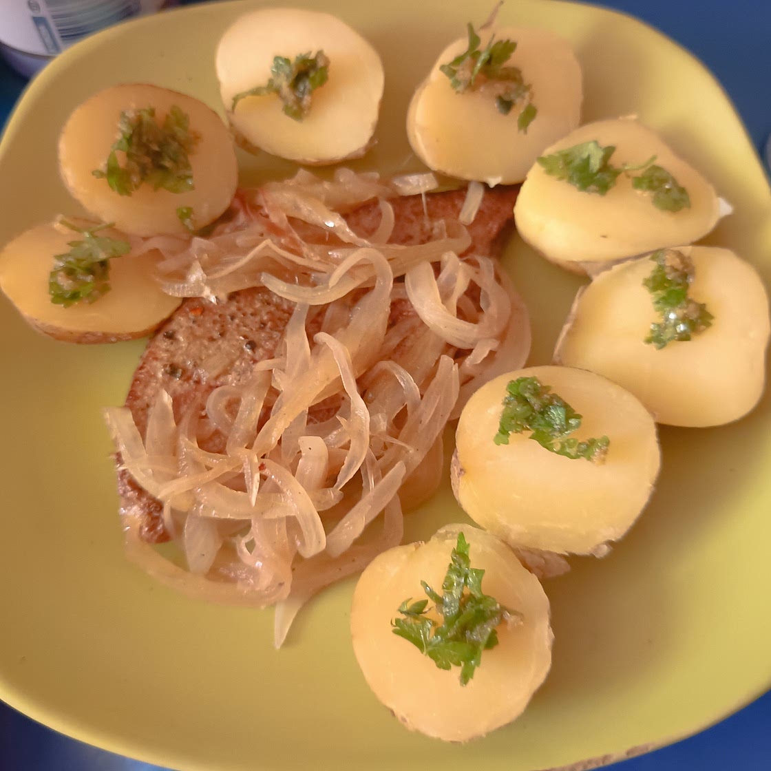 JP's Calf’s Liver Lyonnaise