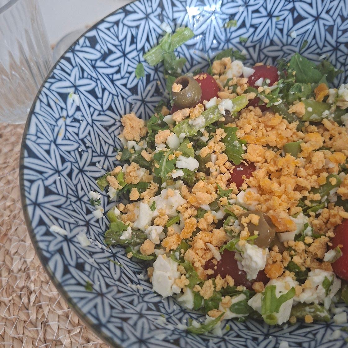 Salad - Asparagus, green beans, egg mimosa, and thyme dressing