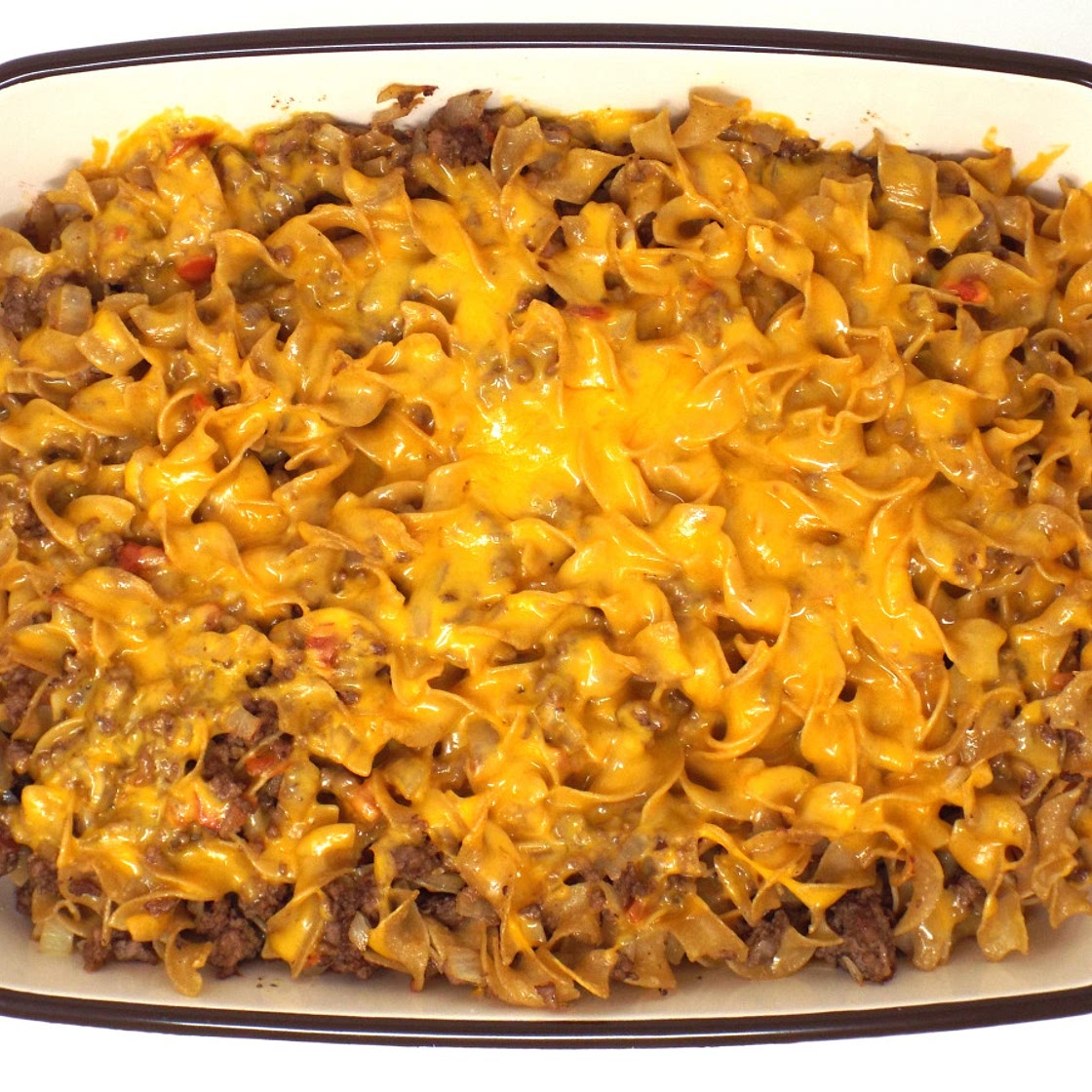 Ground Beef and Cheesy Noodle Casserole