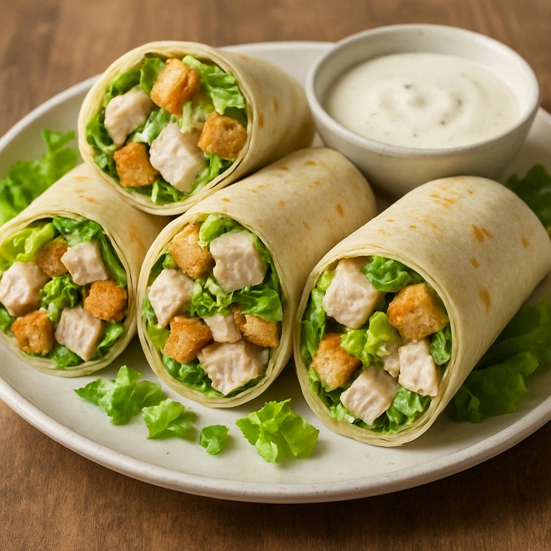 Chicken Caesar Wraps
