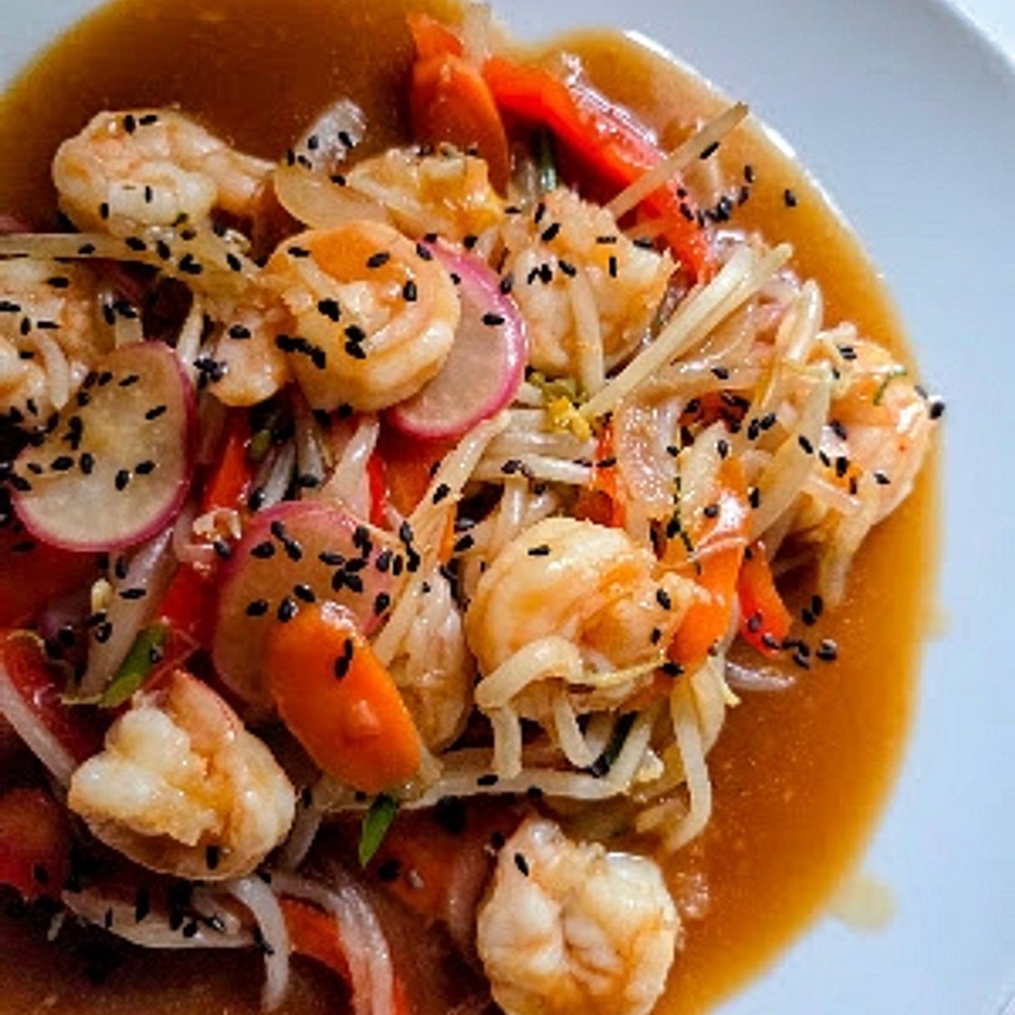 Saucy Shrimp Chop Suey