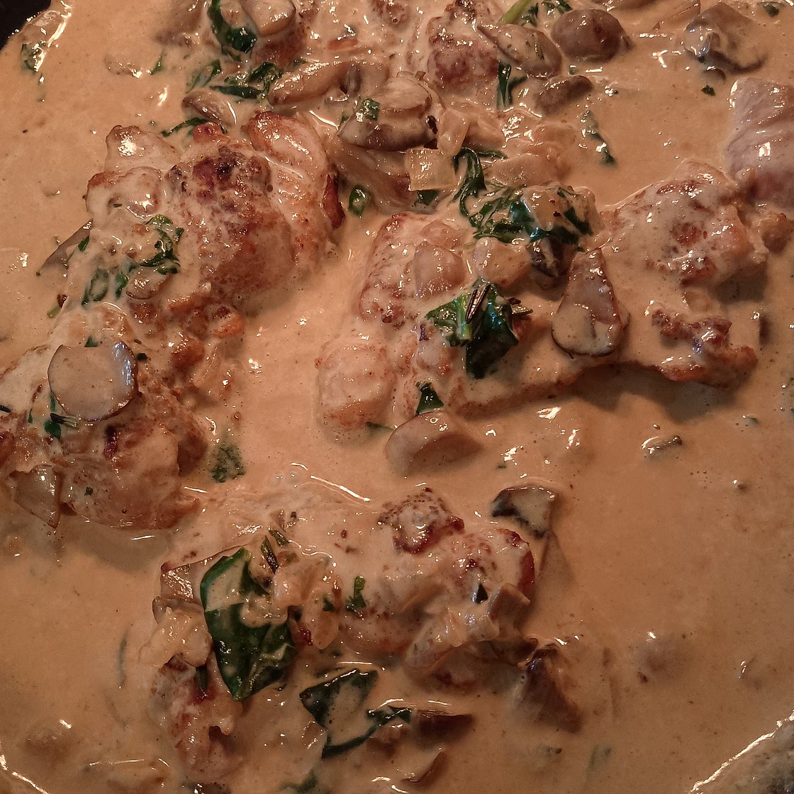 Creamy Garlic Parmesan Mushroom Chicken