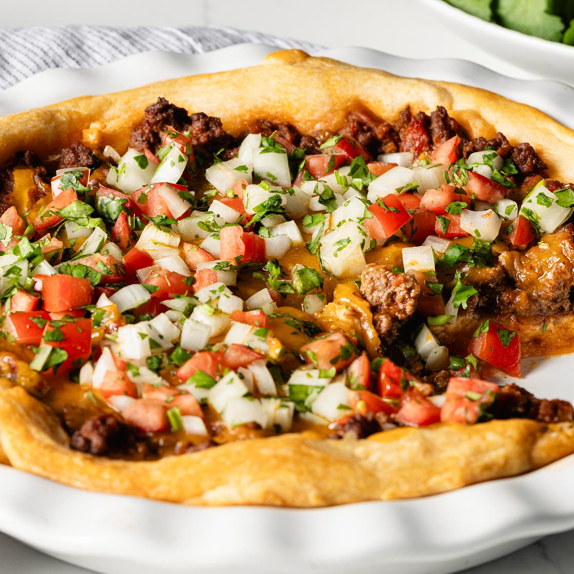 Easy Crescent Taco Bake