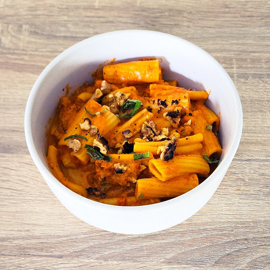 Rigatoni crémeux au chèvre