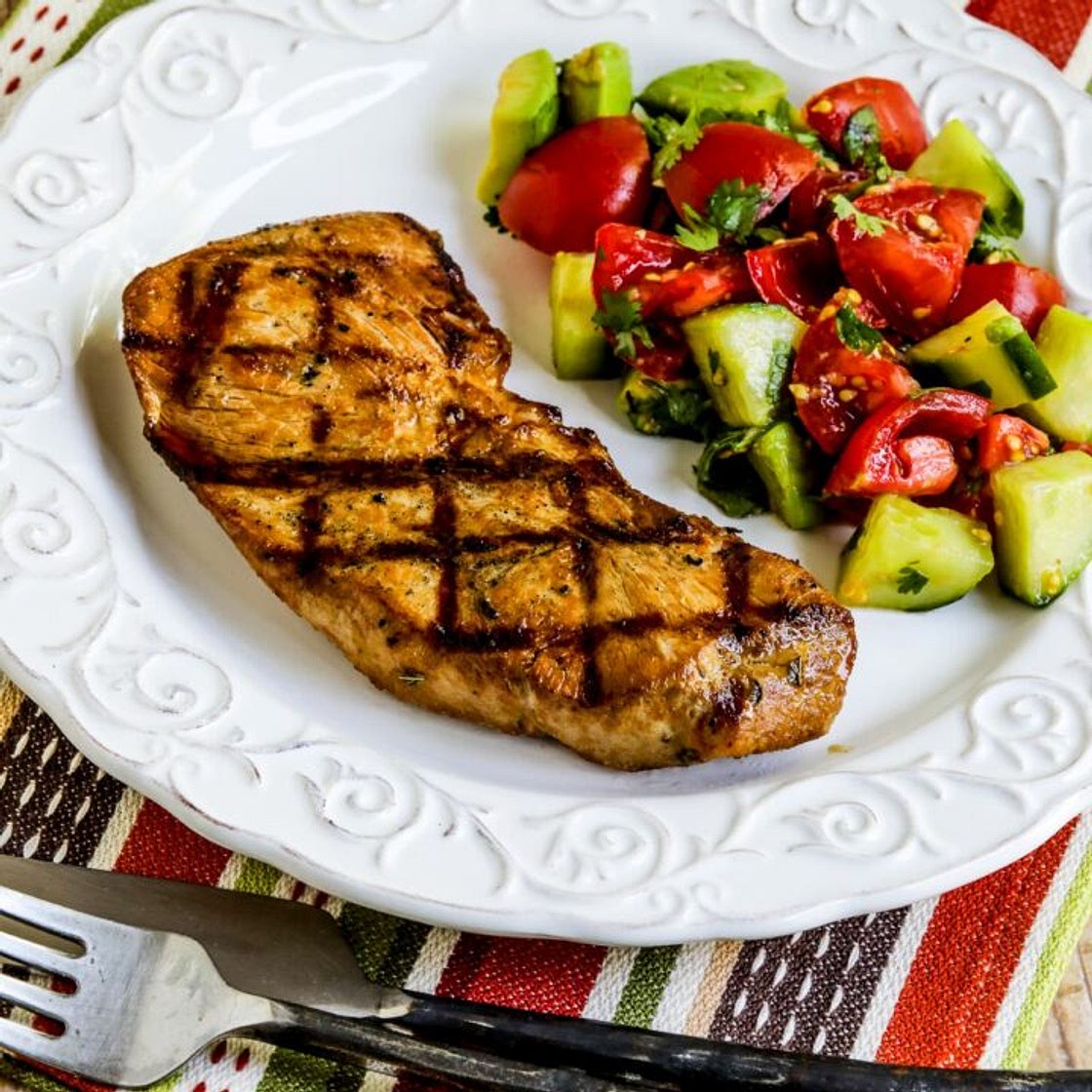 Marinated Grilled Pork Sirloin Chops