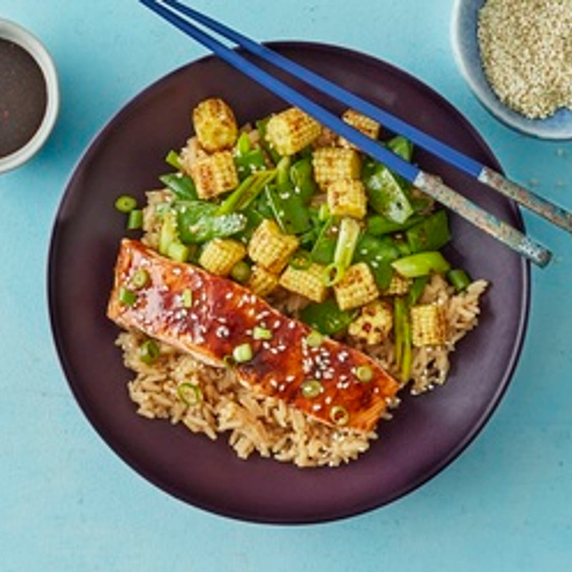 Teriyaki Salmon Donburi