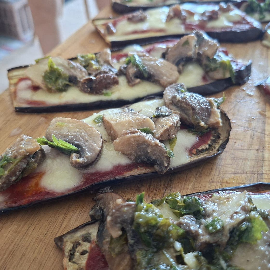 Eggplant Pizzaiola - Mushrooms