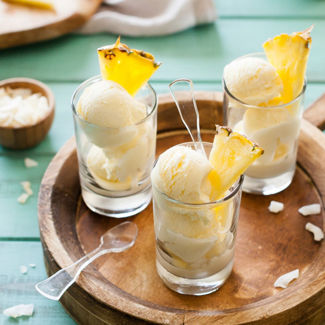 Fresh Pineapple Ice Cream