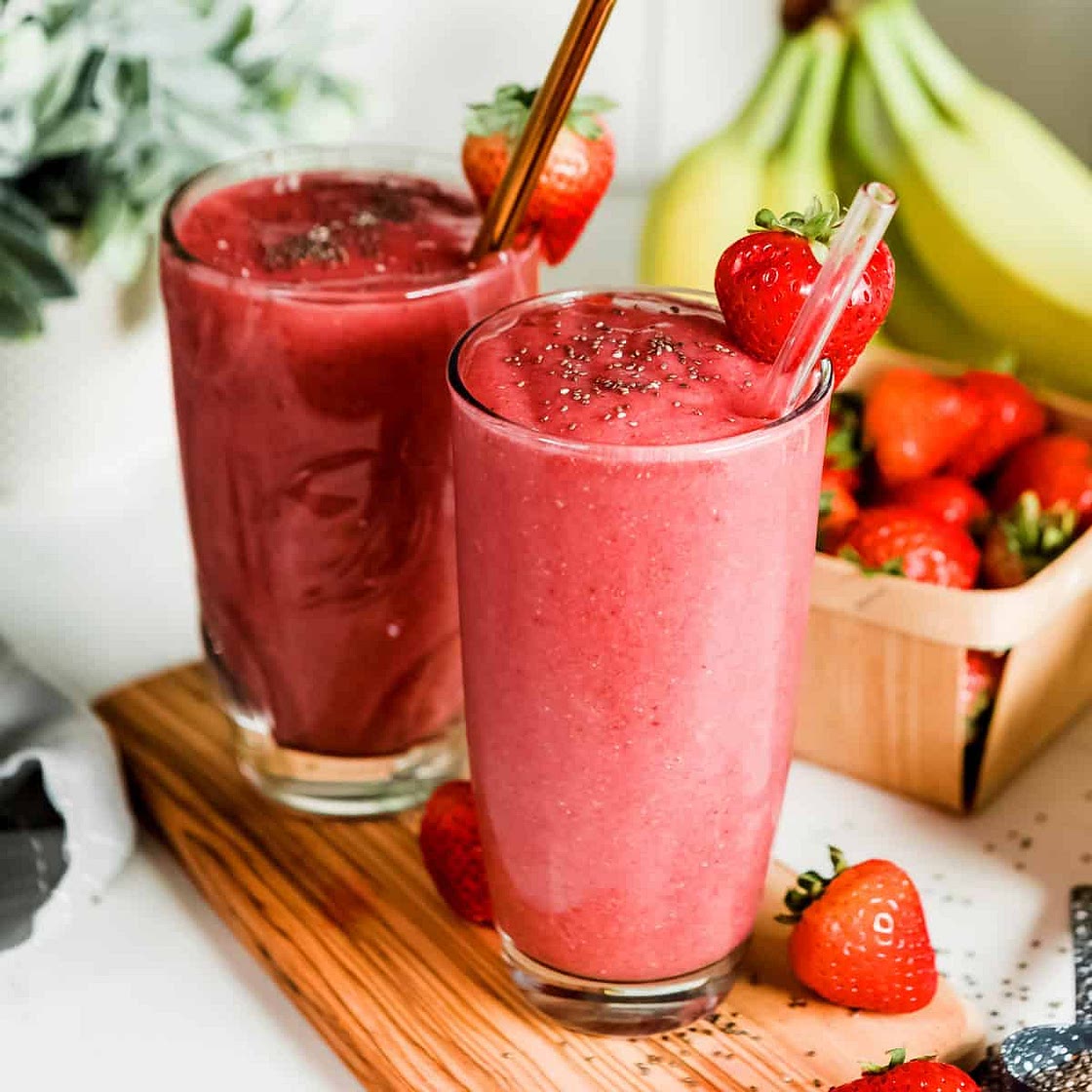 Strawberry Banana Smoothie (Extra Creamy, 17g Fiber)