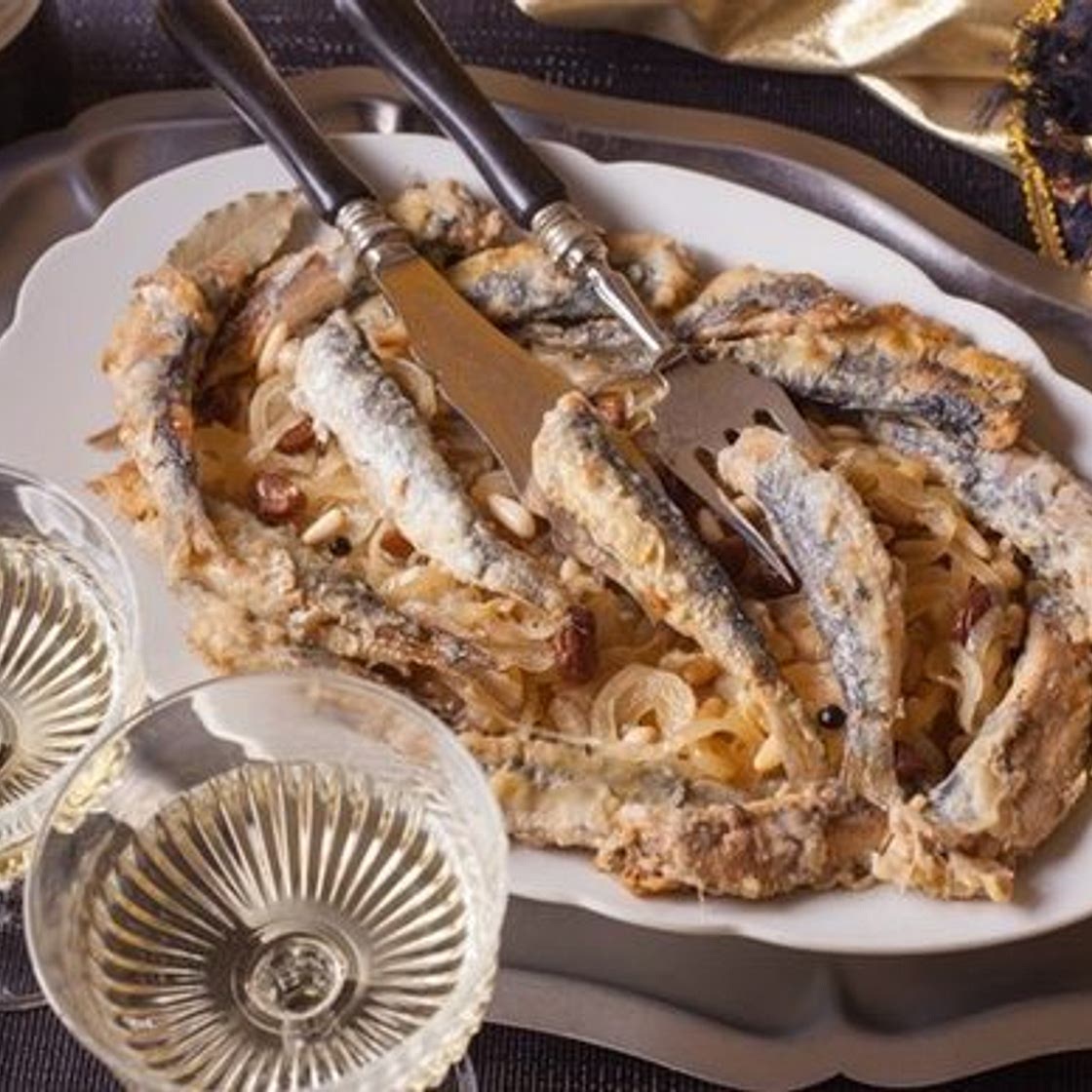 Sardinas a la veneciana