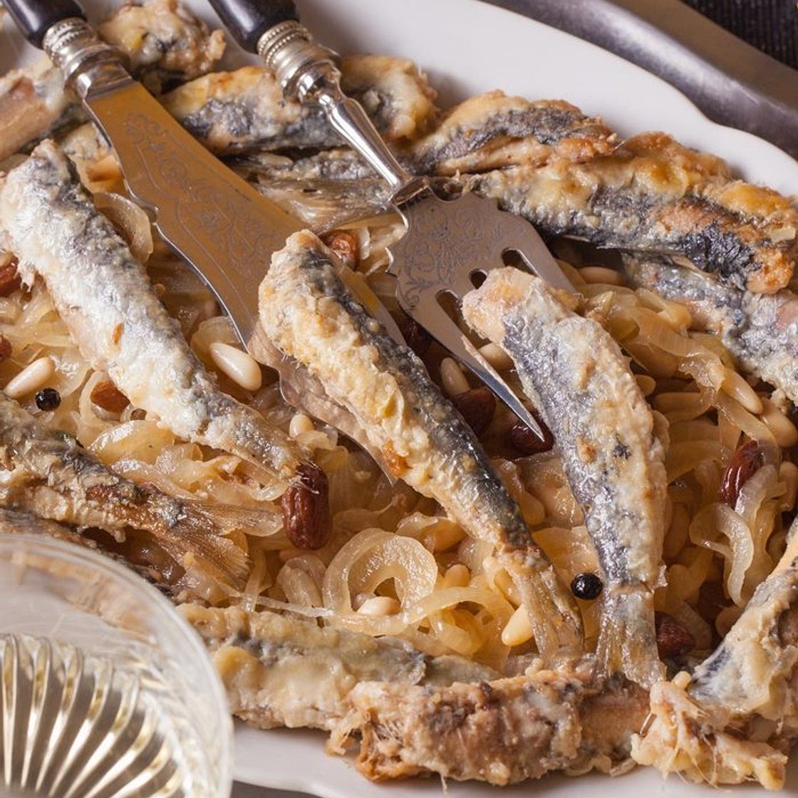 Sardinas a la veneciana