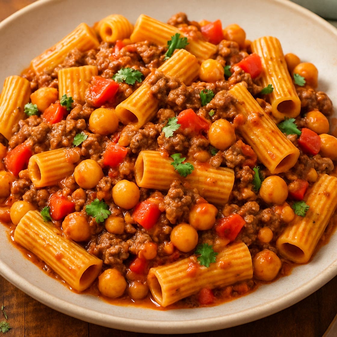 High Protein Creamy Beef Pasta