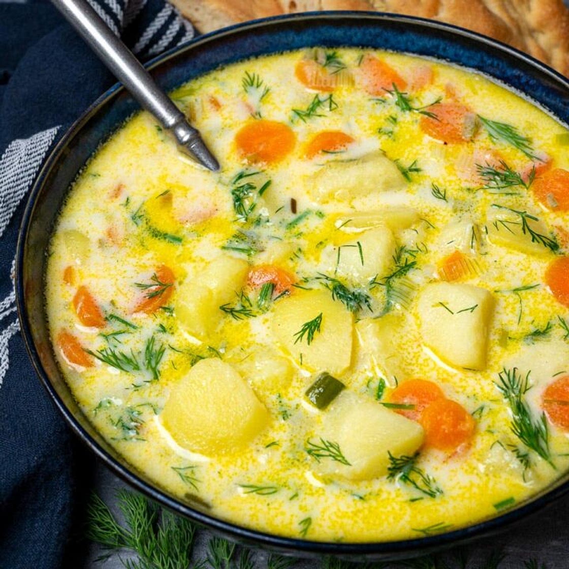 Creamy Potato Dill Soup (Zupa Koperkowa)