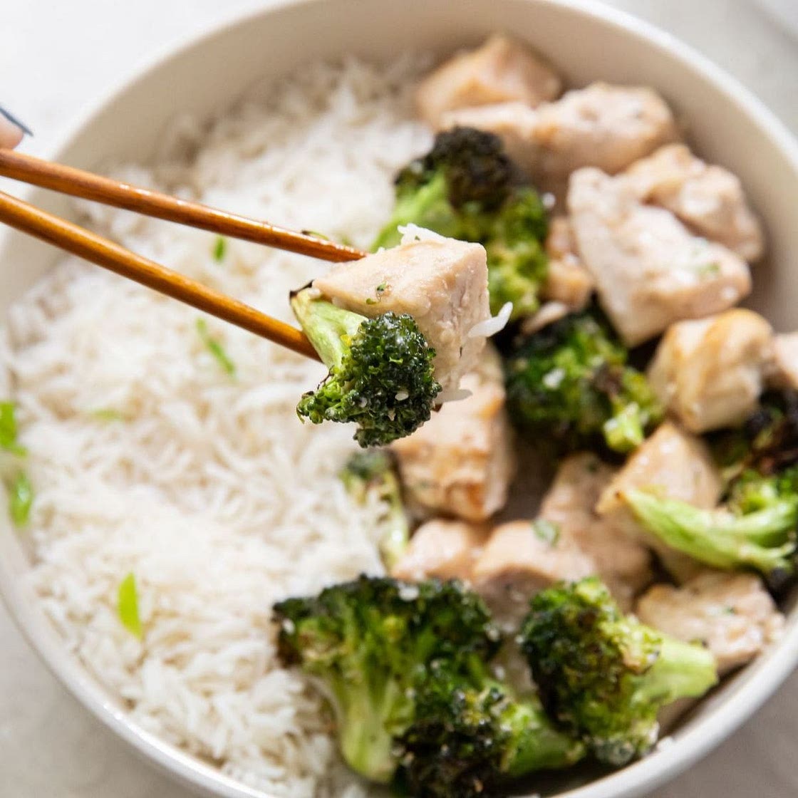 Air Fryer Chicken and Broccoli