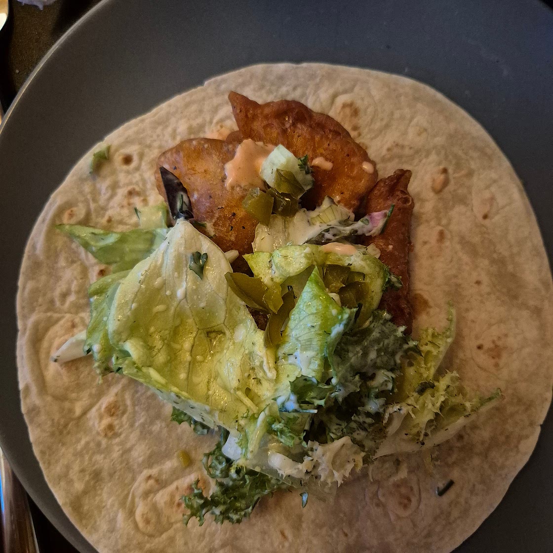 Deep fried Chicken Wrap