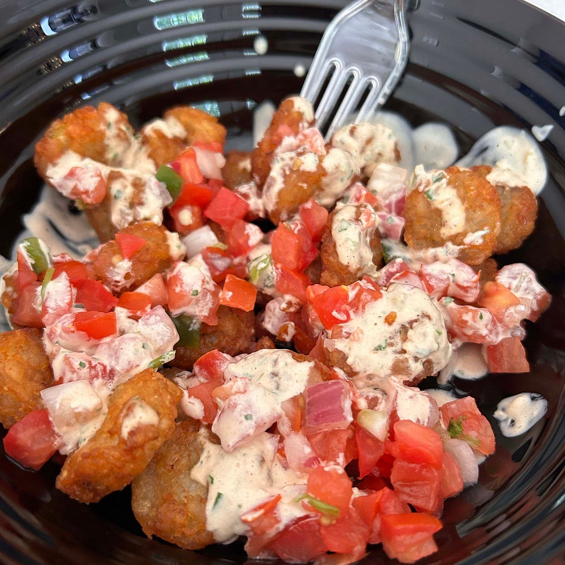 Smothered and covered tots 