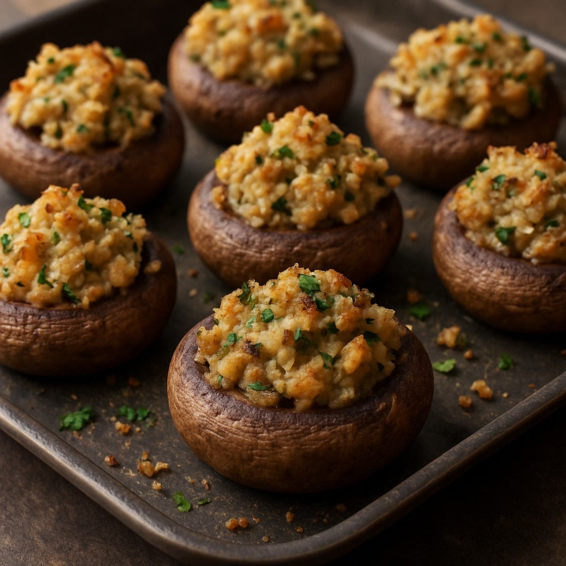 Fountains Stuffed Mushrooms