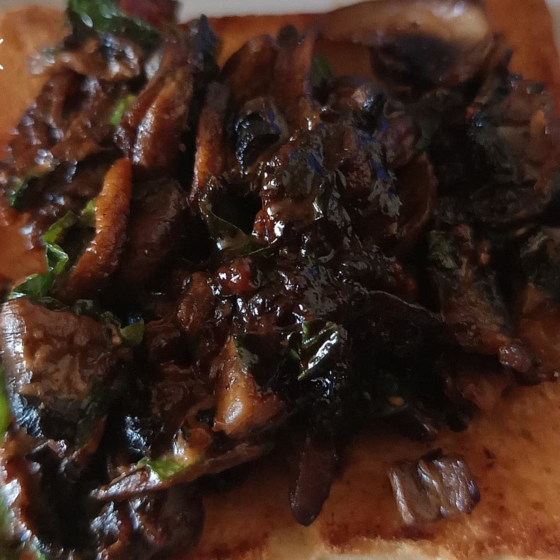 JP's Spicy Mushroom Toasts
