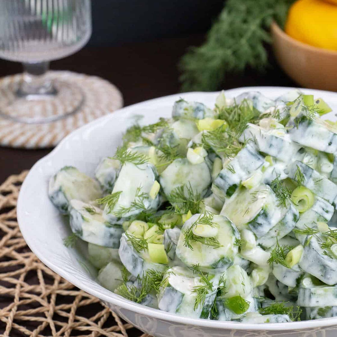 Greek Tzatziki Cucumber Salad