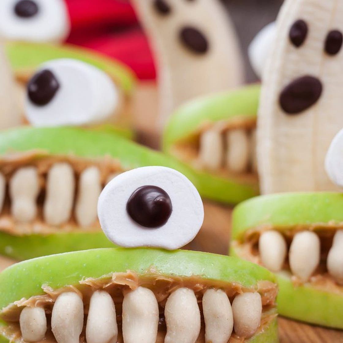 Snacks de fruta para Halloween