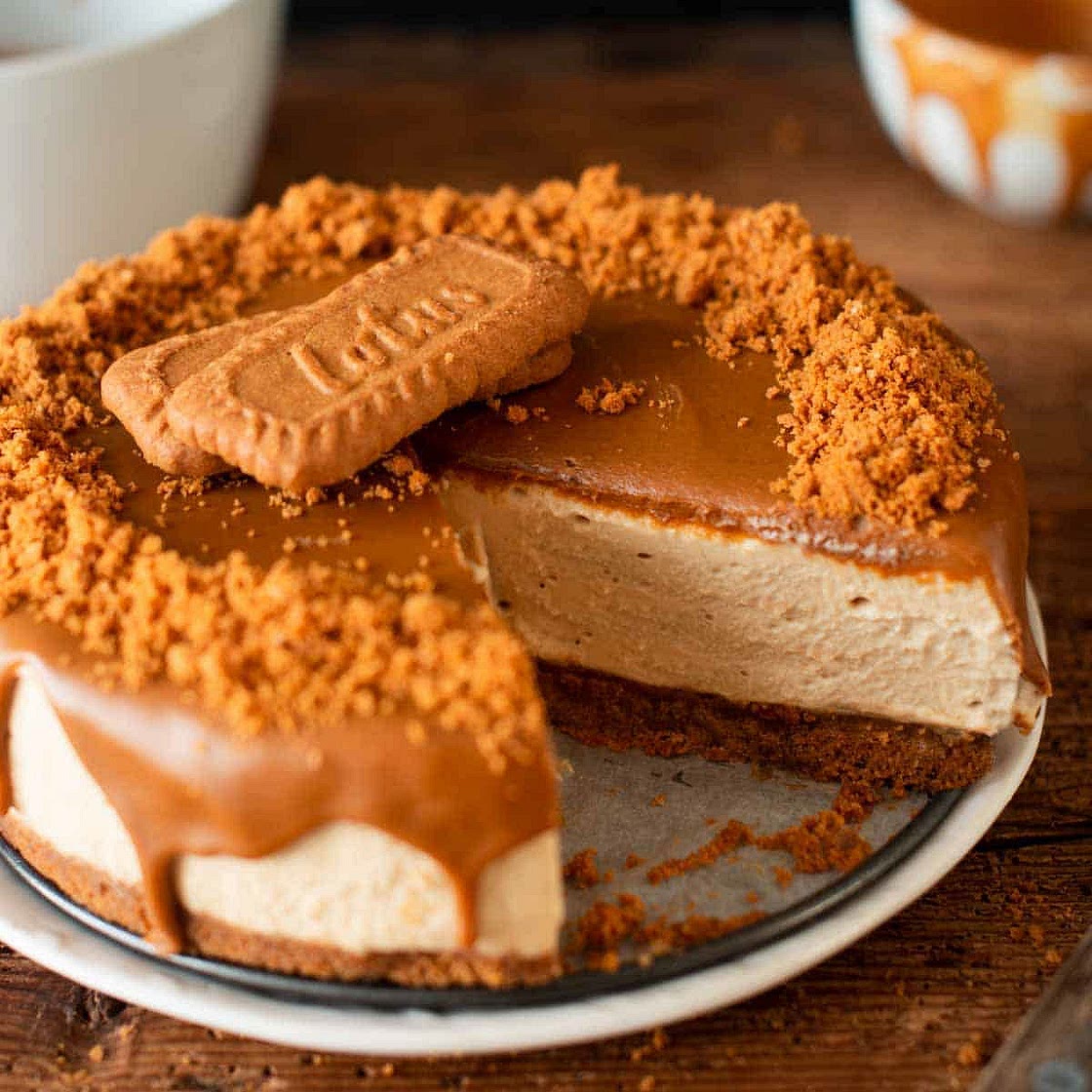 Lotus cheesecake