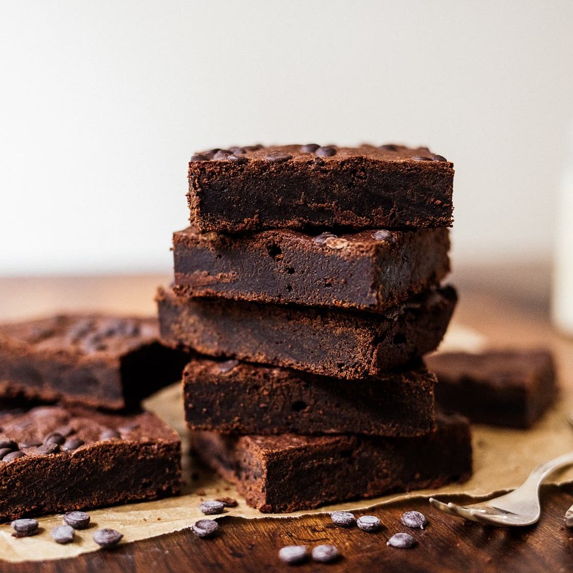 Vegane saftige Schokoladenbrownies