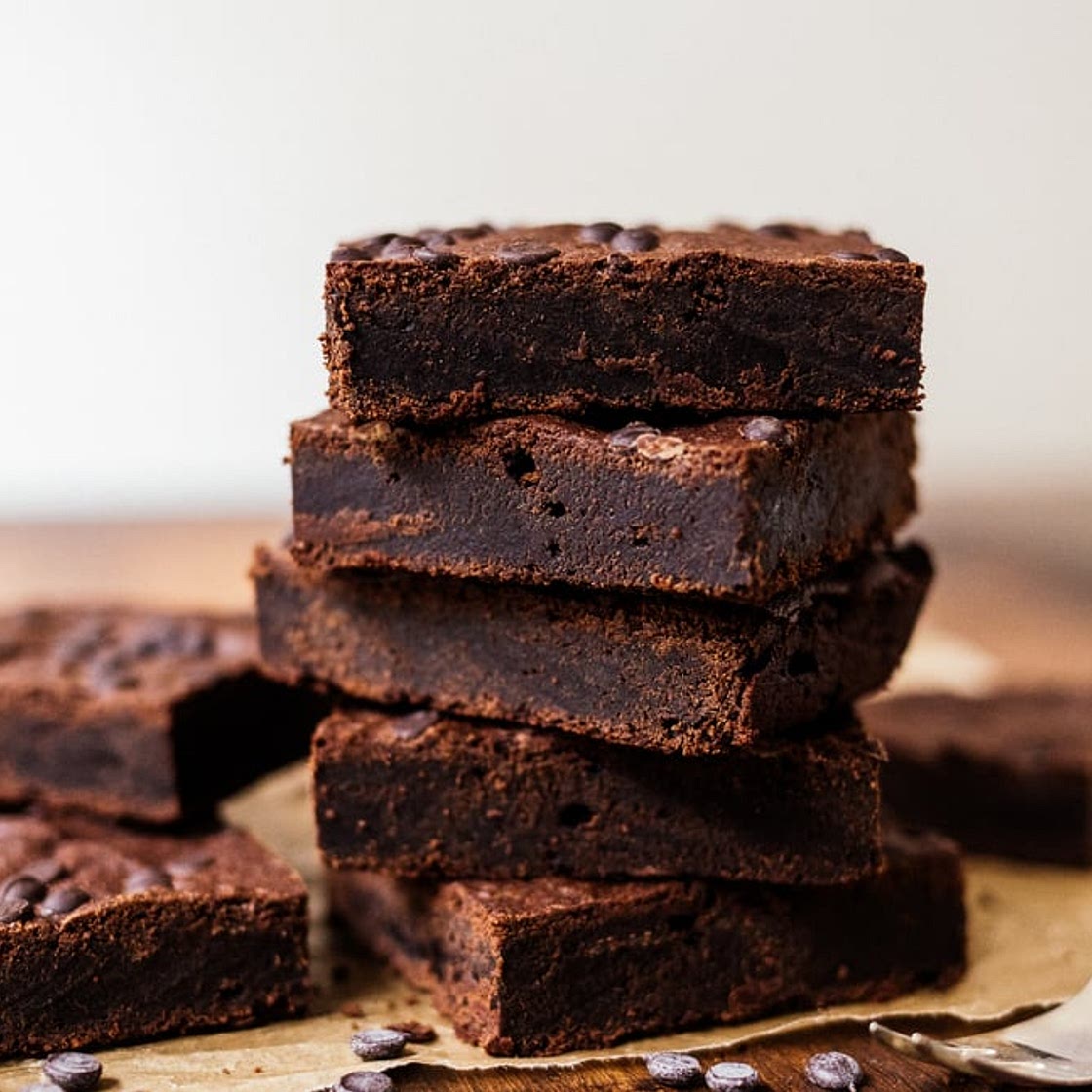 Vegane saftige Schokoladenbrownies