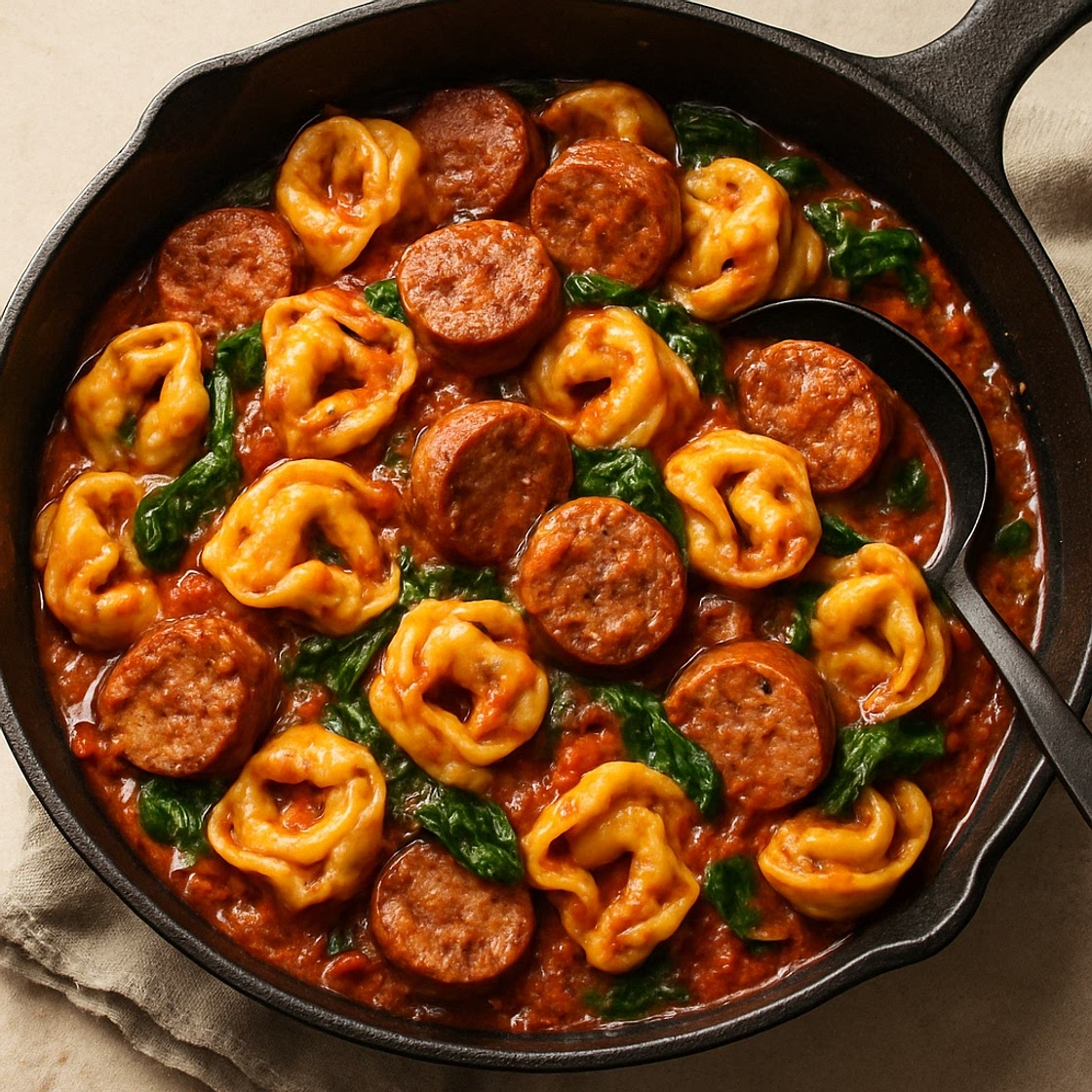 Sausage Tortellini Skillet