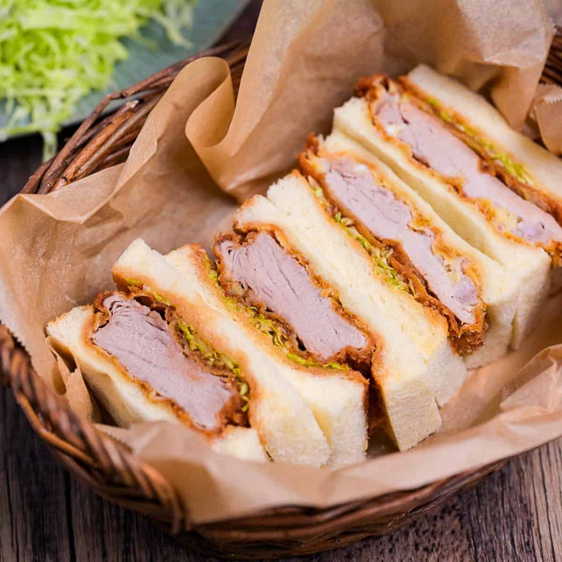 Katsu Sando (Japanese Pork Cutlet Sandwich) with Homemade Sauce