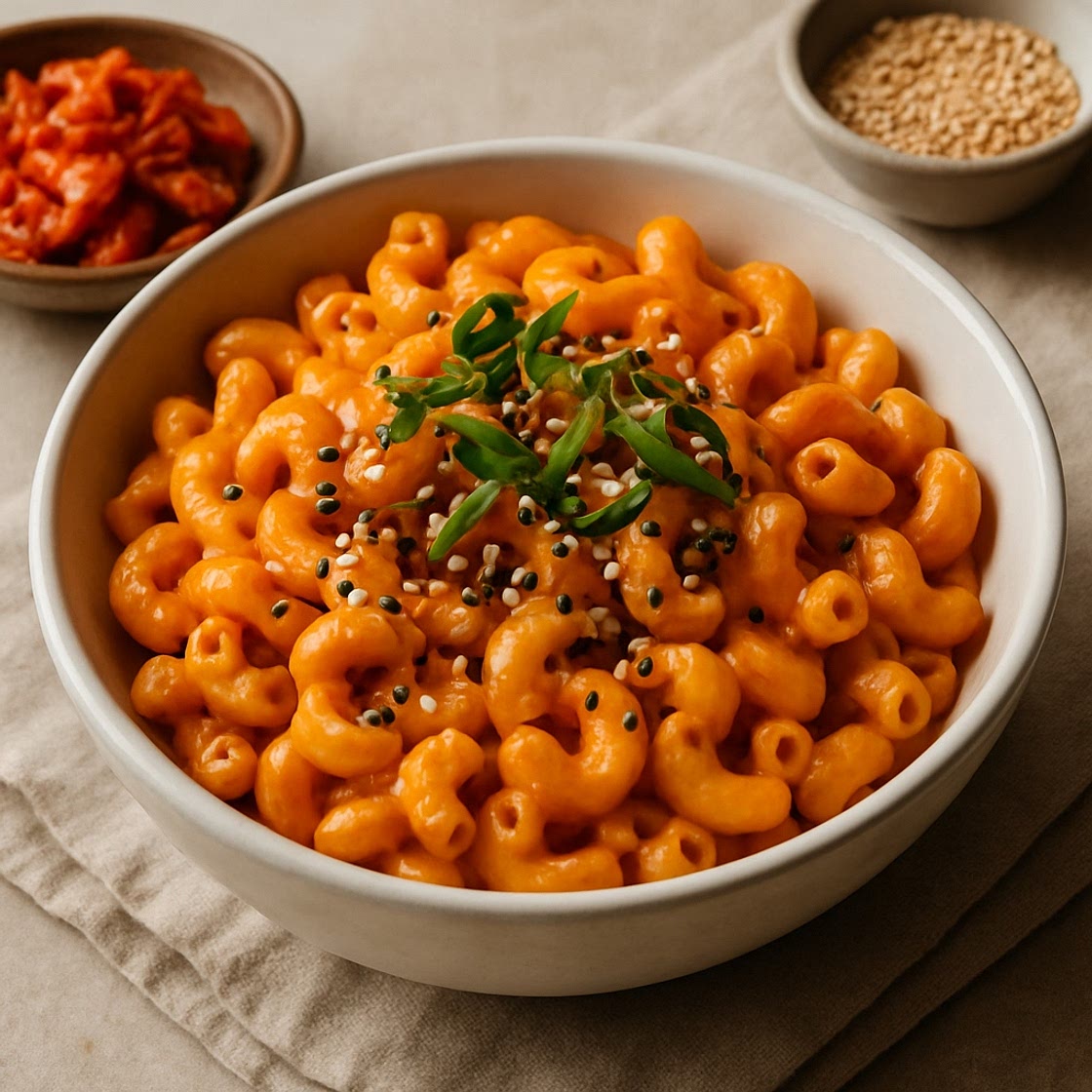 Korean-inspired mac & cheese