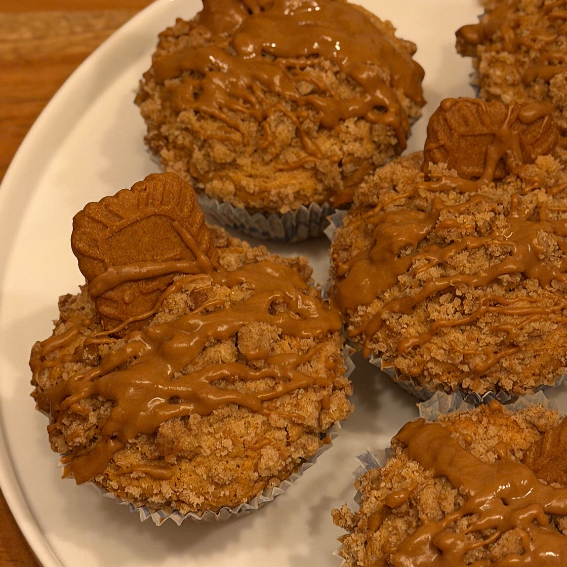 Vegane  Biscoff Streusel Lava Muffins