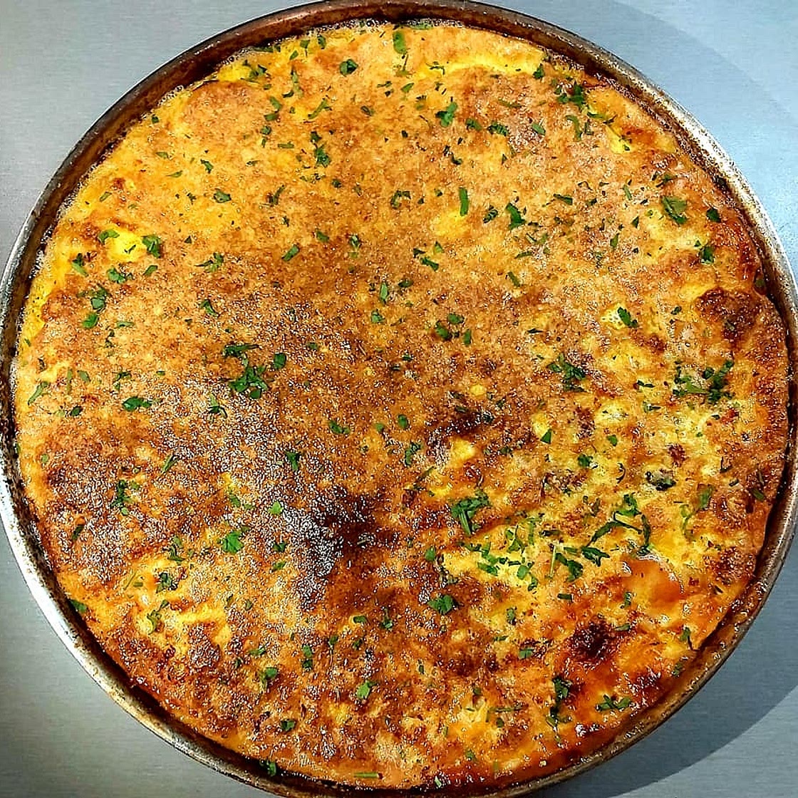 Moussaka without bechamel creme
