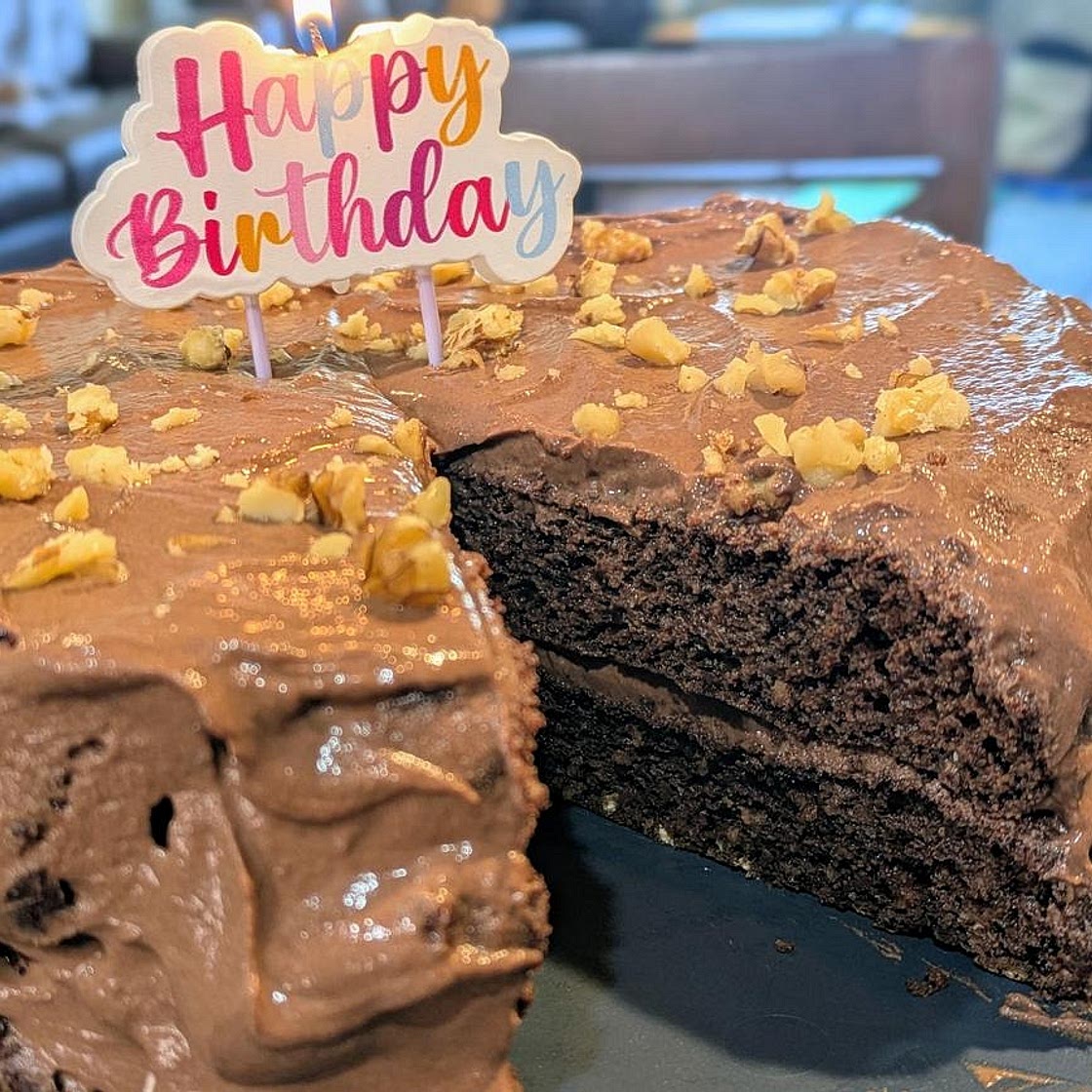Double Chocolate Protein Cake