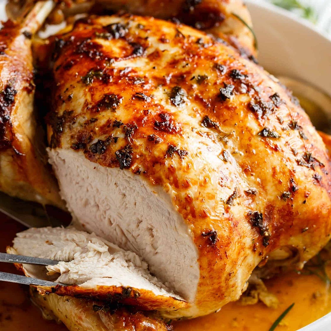 Crispy Garlic Herb Roast Chicken Recipe