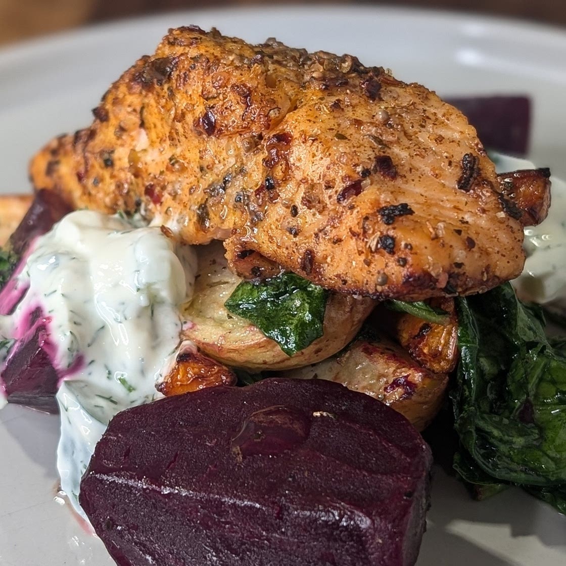 Derry Clarke's air-fryer salmon fillets: Today