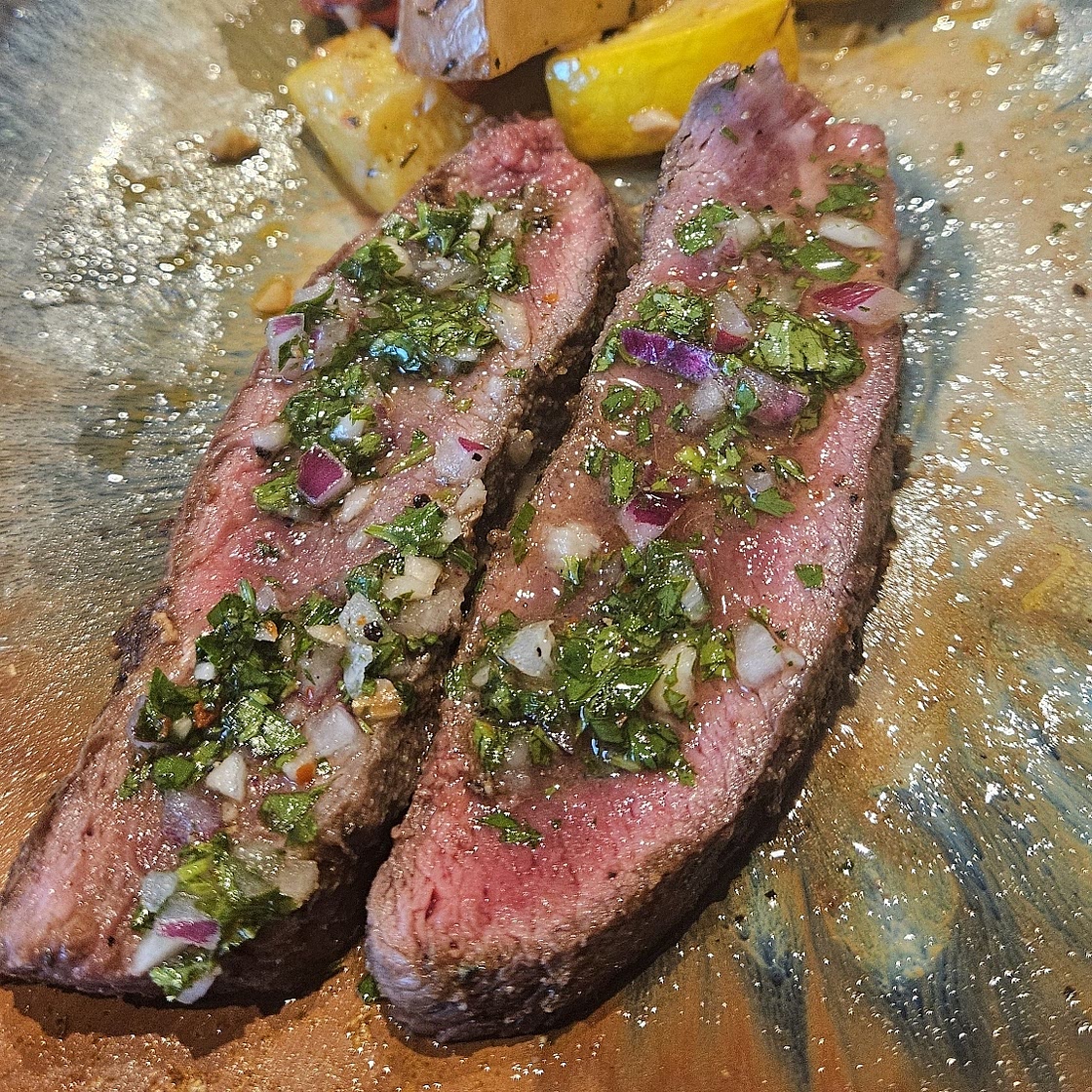 Grilled Flank Steak with Chimichurri