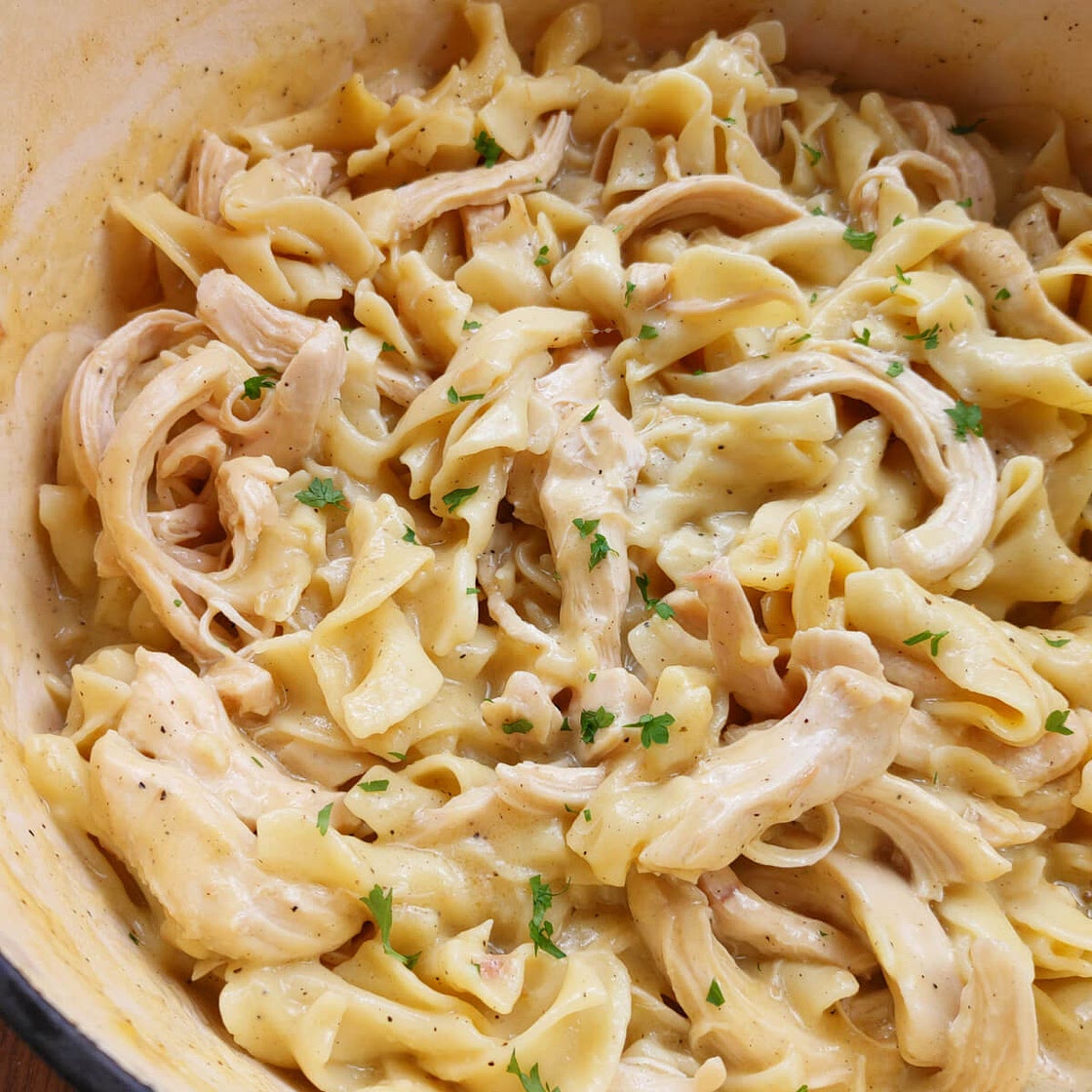 Chicken & Noodles (Stove-Top or Crock Pot)