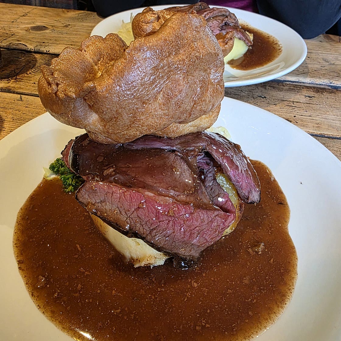 Roast topside of beef